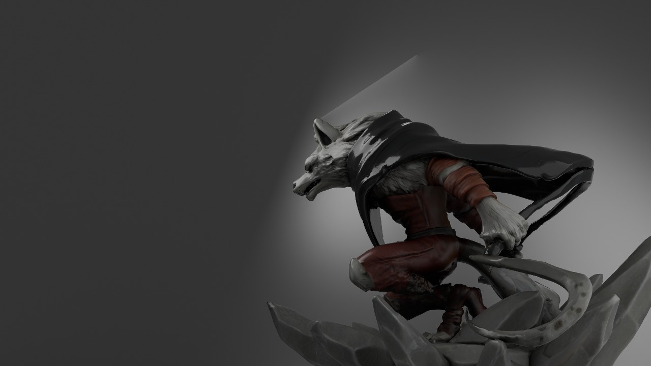 Death Wolf Garage Figurine